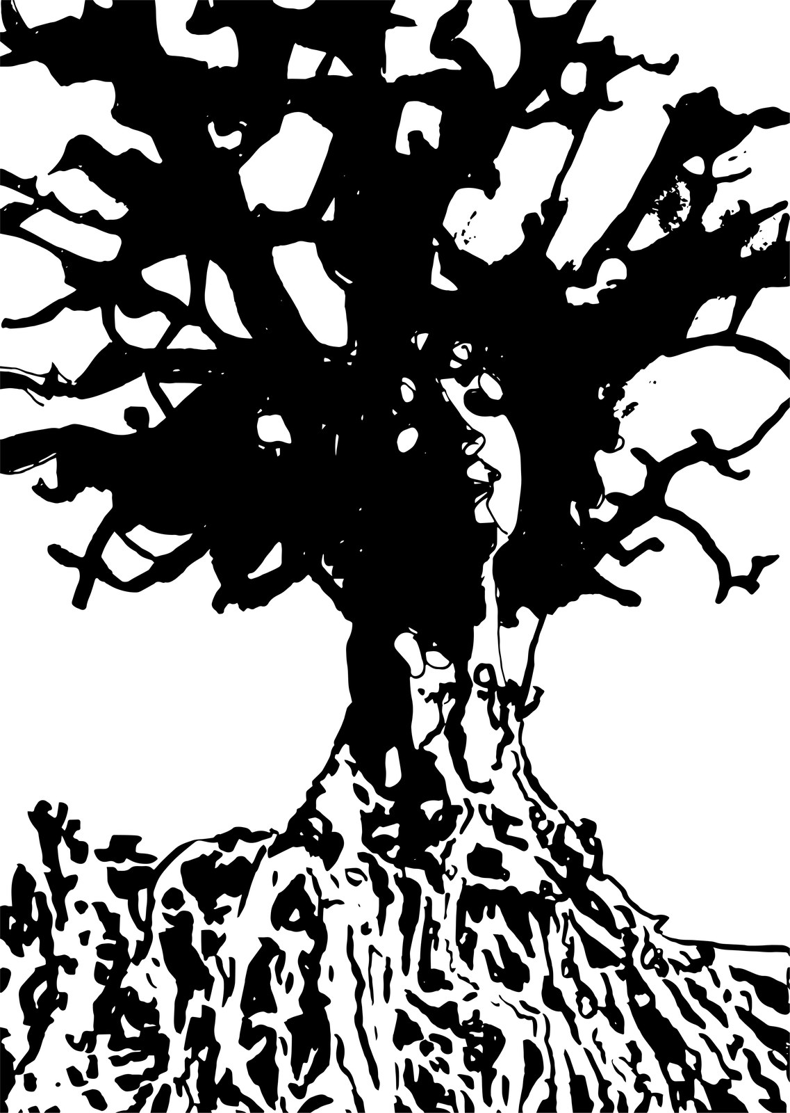 The Weight We Carry book cover — original ink illustration by Cornelius Browne of a Black woman emerging from a deeply rooted tree